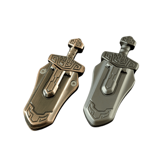 EDC Sword Fidget Slider – Magnetic Metal Stress Relief Toy - FidgetFuns
