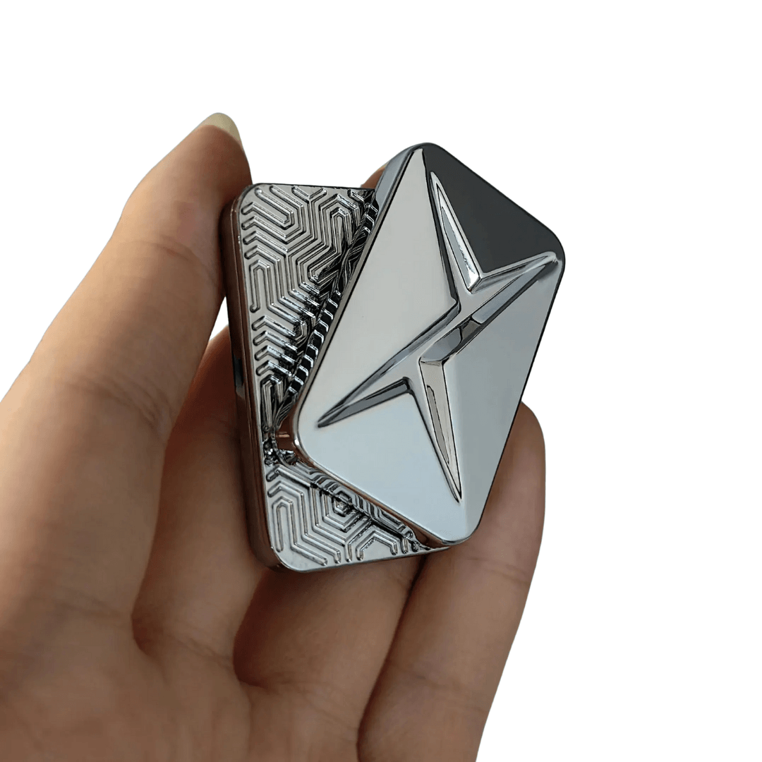 FidgetFuns Magnetic Metal Fidget Slider – Infinite Spinner for Stress Relief - FidgetFuns