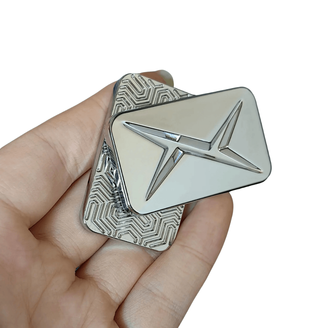 FidgetFuns Magnetic Metal Fidget Slider – Infinite Spinner for Stress Relief - FidgetFuns