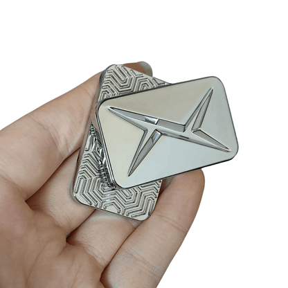 FidgetFuns Magnetic Metal Fidget Slider – Infinite Spinner for Stress Relief - FidgetFuns