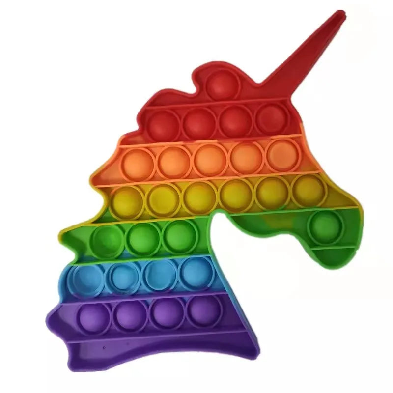 Rainbow Pop Fidget Stress Toy – Push Bubble Dimple - FidgetFuns