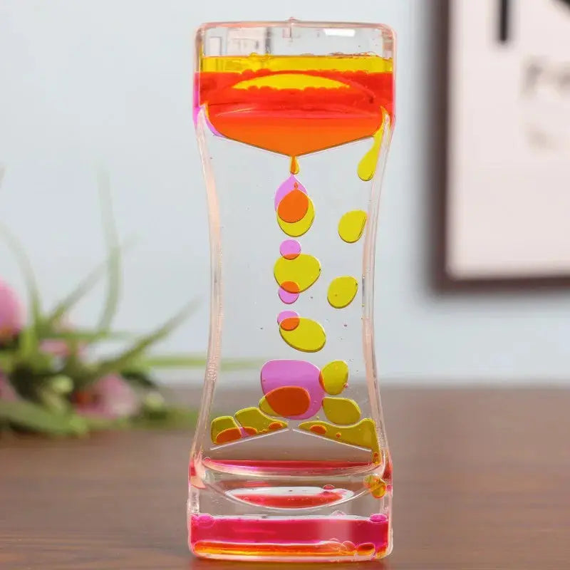 FidgetFuns Creative Double Colors Liquid Hourglasses – Stress Relief & Anxiety Timer - FidgetFuns