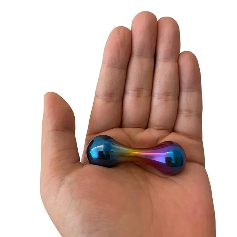 FidgetFuns Knucklebone Titanium – EDC Finger Toy for Stress & Anxiety Relief - FidgetFuns