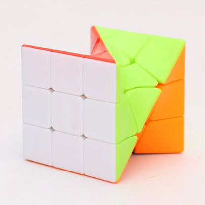 Twisted 3x3x3 Magic Cube – Colorful Alien Puzzle - FidgetFuns