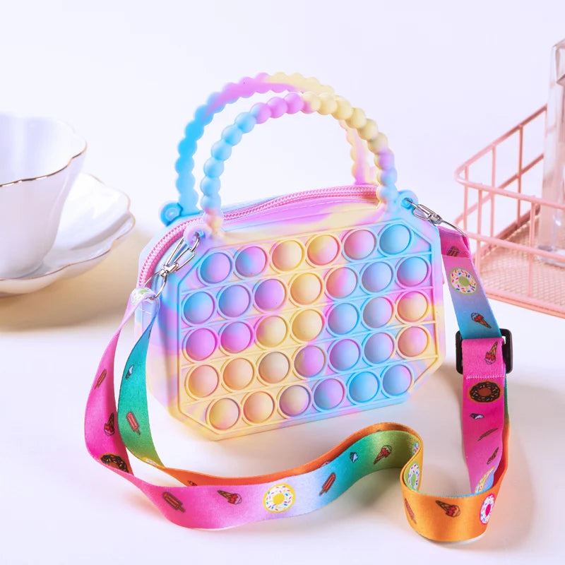 Pop Purse Silicone Sensory Fidget Bag - FidgetFuns