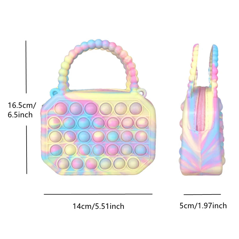 Pop Purse Silicone Sensory Fidget Bag - FidgetFuns