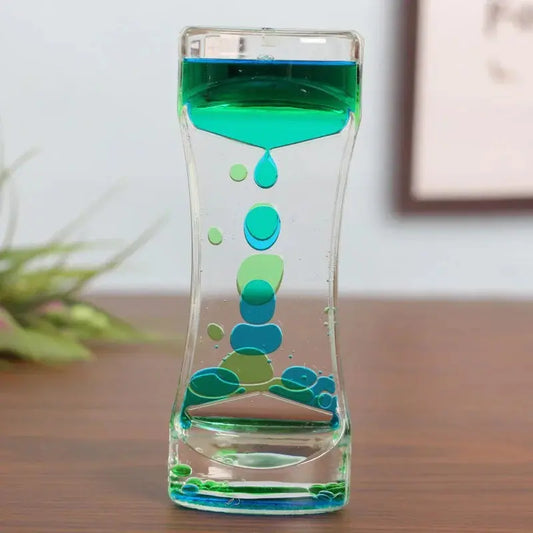 FidgetFuns Creative Double Colors Liquid Hourglasses – Stress Relief & Anxiety Timer - FidgetFuns