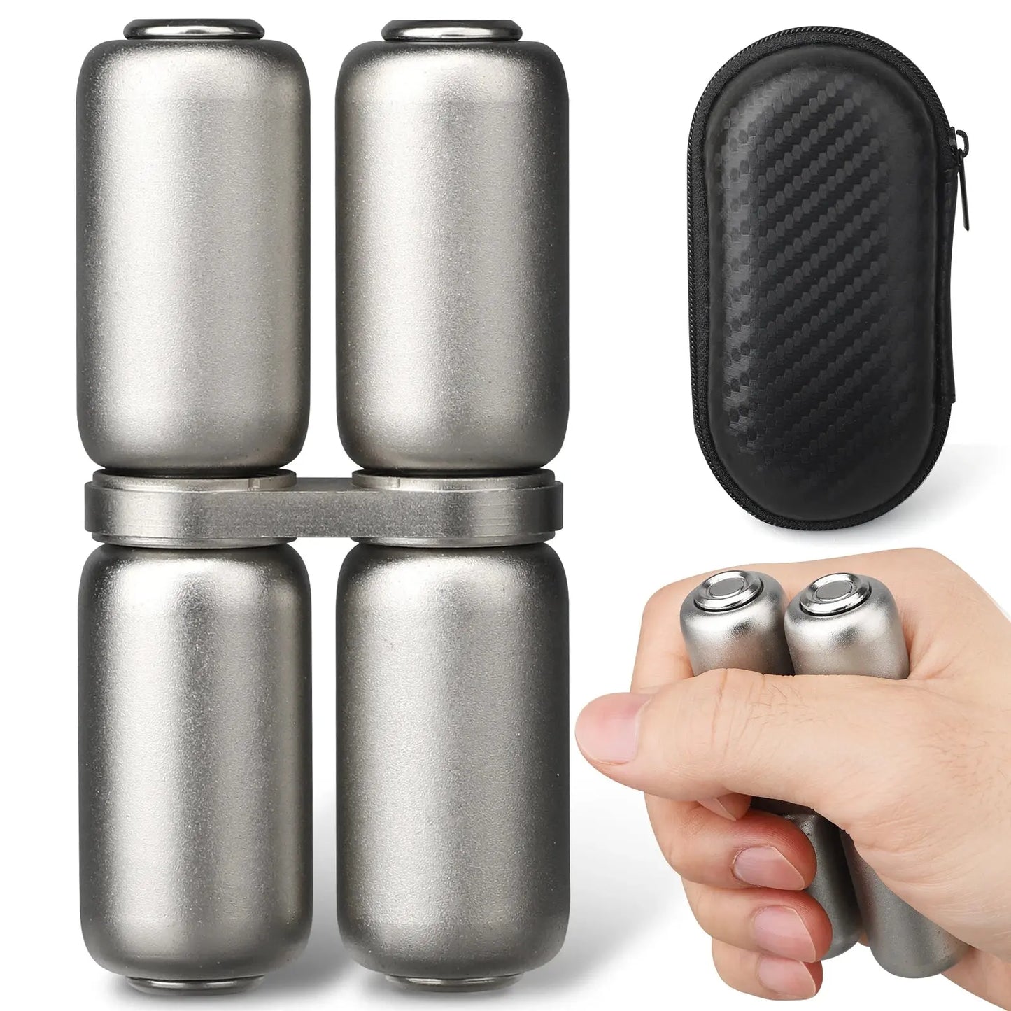 FidgetFuns Fidget Roller – Metal Alloy Stress Relief EDC Toy - FidgetFuns