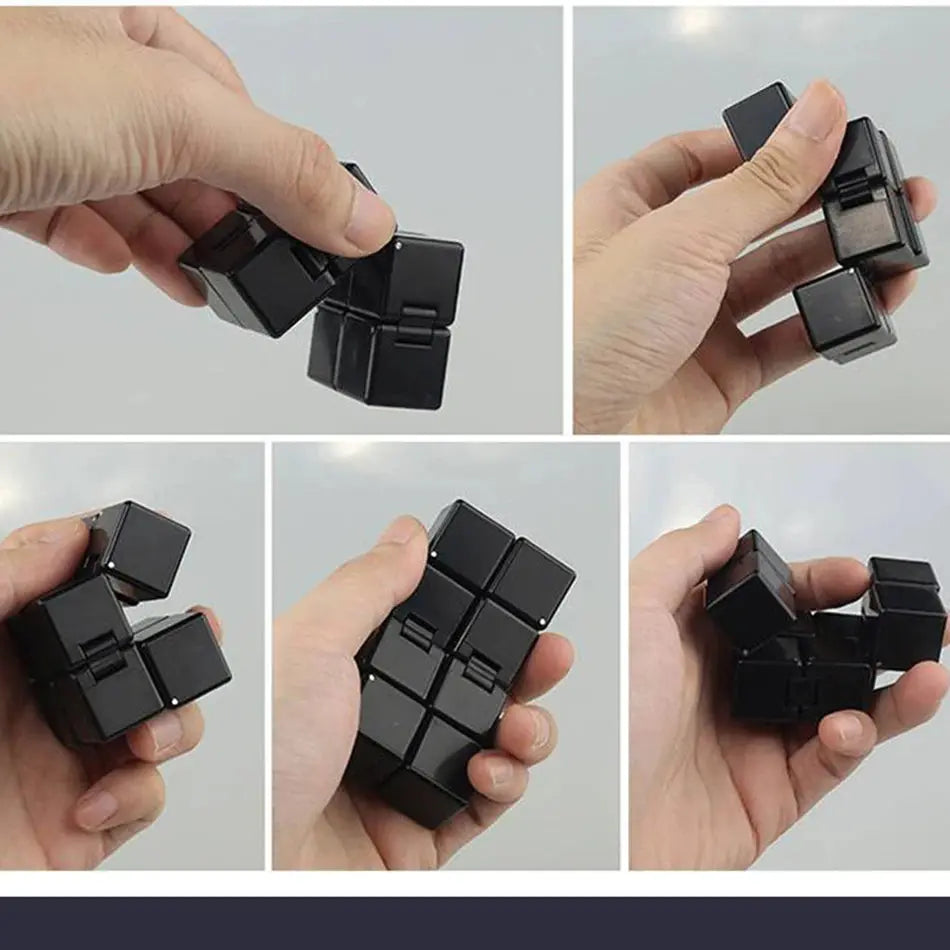 FidgetFuns Infinity Magic Cube – Antistress Foldable Puzzle for Kids & Adults - FidgetFuns