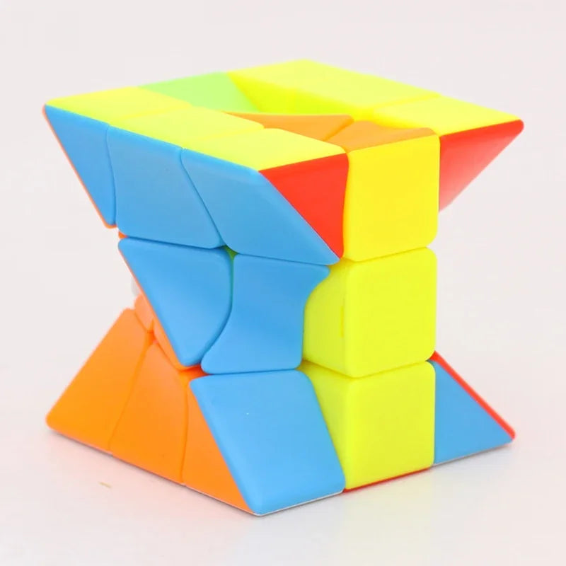 Twisted 3x3x3 Magic Cube – Colorful Alien Puzzle - FidgetFuns