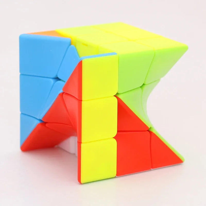 Twisted 3x3x3 Magic Cube – Colorful Alien Puzzle - FidgetFuns