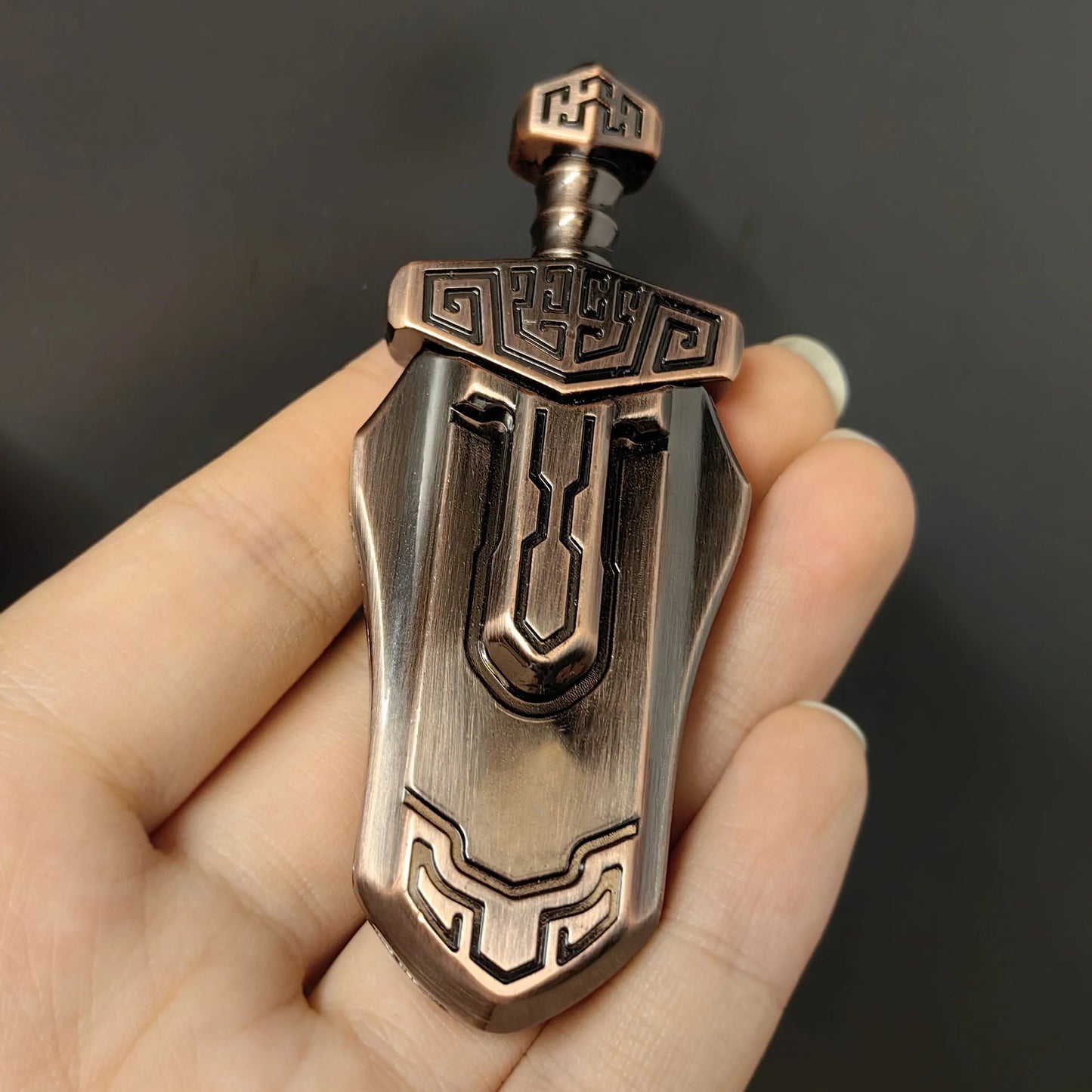 EDC Sword Fidget Slider – Magnetic Metal Stress Relief Toy - FidgetFuns