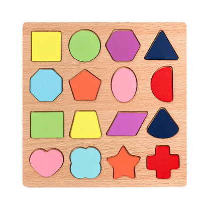 Kids Wooden Alphabet & Number Puzzle Board – Montessori Preschool Learning Toy - FidgetFuns