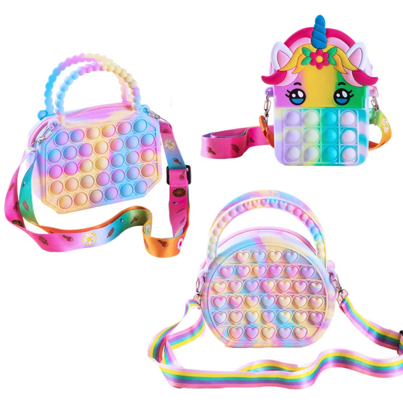 Pop Purse Silicone Sensory Fidget Bag - FidgetFuns