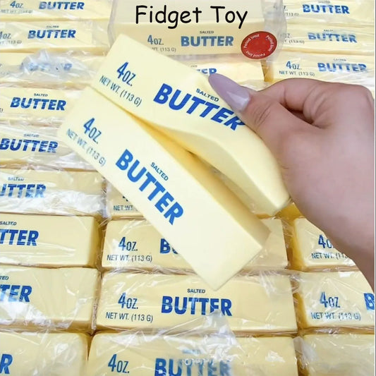 Antistress Butter Stick Fidget Toy – Squishy Cheese Stick - FidgetFuns