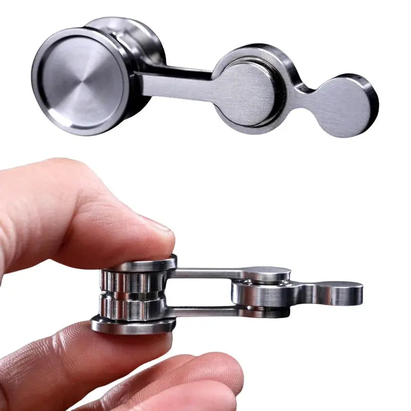 FidgetFuns Stainless Steel Pendulum Fidget Spinner – Foldable EDC Stress Relief Toy - FidgetFuns