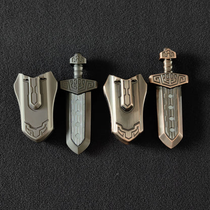 EDC Sword Fidget Slider – Magnetic Metal Stress Relief Toy - FidgetFuns