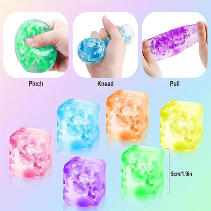 Mini Ice Cube Pinch Toy – Tofu Shape Sensory Fidget - FidgetFuns