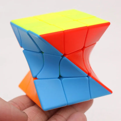 Twisted 3x3x3 Magic Cube – Colorful Alien Puzzle - FidgetFuns