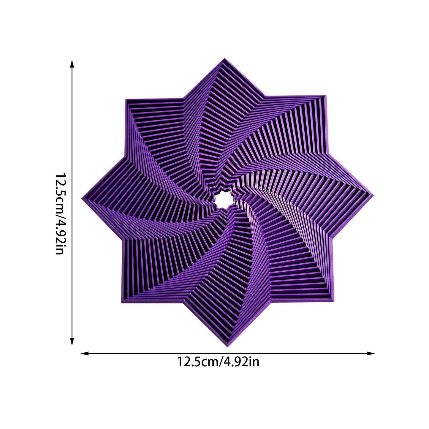 3D Printed Octagon Spiral Toy – Sensory Meditation Tool - FidgetFuns