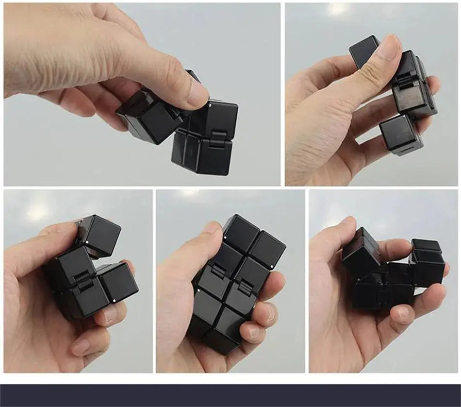 FidgetFuns Infinity Magic Cube – Antistress Foldable Puzzle for Kids & Adults - FidgetFuns