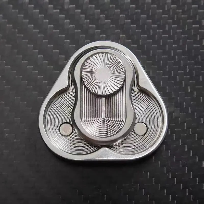 FidgetFuns Magnetic Push Slider Skull Poker Style – Stress Relief Hand Spinner for ADHD & Anxiety - FidgetFuns