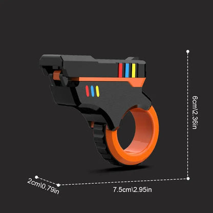 FidgetFuns Rotary Finger Slider – 3D Printed Textured Fidget Toy for Stress Relief - FidgetFuns